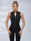 Corset Zipper Peach Booty Jumpsuit