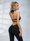 Sexy Contrast Color Stripe Hollow Out Jumpsuit