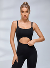 Hollow Out Zipper Jumpsuit