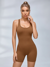 Cross Back Scrunch Bum Seamless Romper