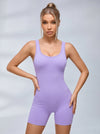 Cross Back Scrunch Bum Seamless Romper