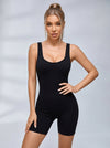 Cross Back Scrunch Bum Seamless Romper