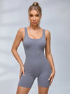 Cross Back Scrunch Bum Seamless Romper