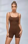 Backless U Collar Quick Dry Nude Sensation Romper
