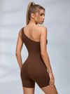 Solid Color Cutout Romper