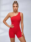Solid Color Cutout Romper