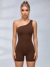 Solid Color Cutout Romper
