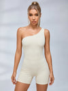 Solid Color Cutout Romper