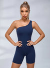 Solid Color Cutout Romper
