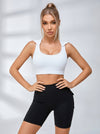 Solid Color Hooded Vests Pockets Short Tracksuit