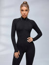 Sexy Backless Zipper Scrunch Bum Jumpsuit