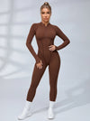 Sexy Backless Zipper Scrunch Bum Jumpsuit