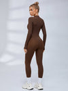 Sexy Zipper Fleece Jumpsuit