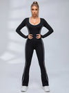 Cross Back Flare Jumpsuit