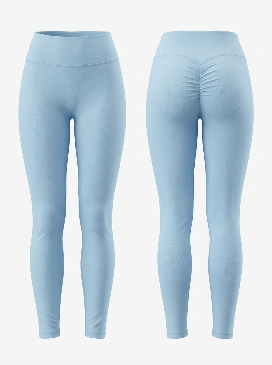 ZASUWA Damen Scrunch Bum High-Rise Leggings