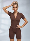 Sexy Zipper Booty Romper