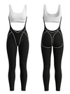 Sexy Contrast Color Unique Cutout Booty Jumpsuit