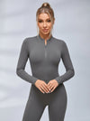 Backless Zipper Hollow Out Scrunch Bum Jumpsuit