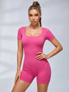 Ribbed Scrunch Bum Backless Romper
