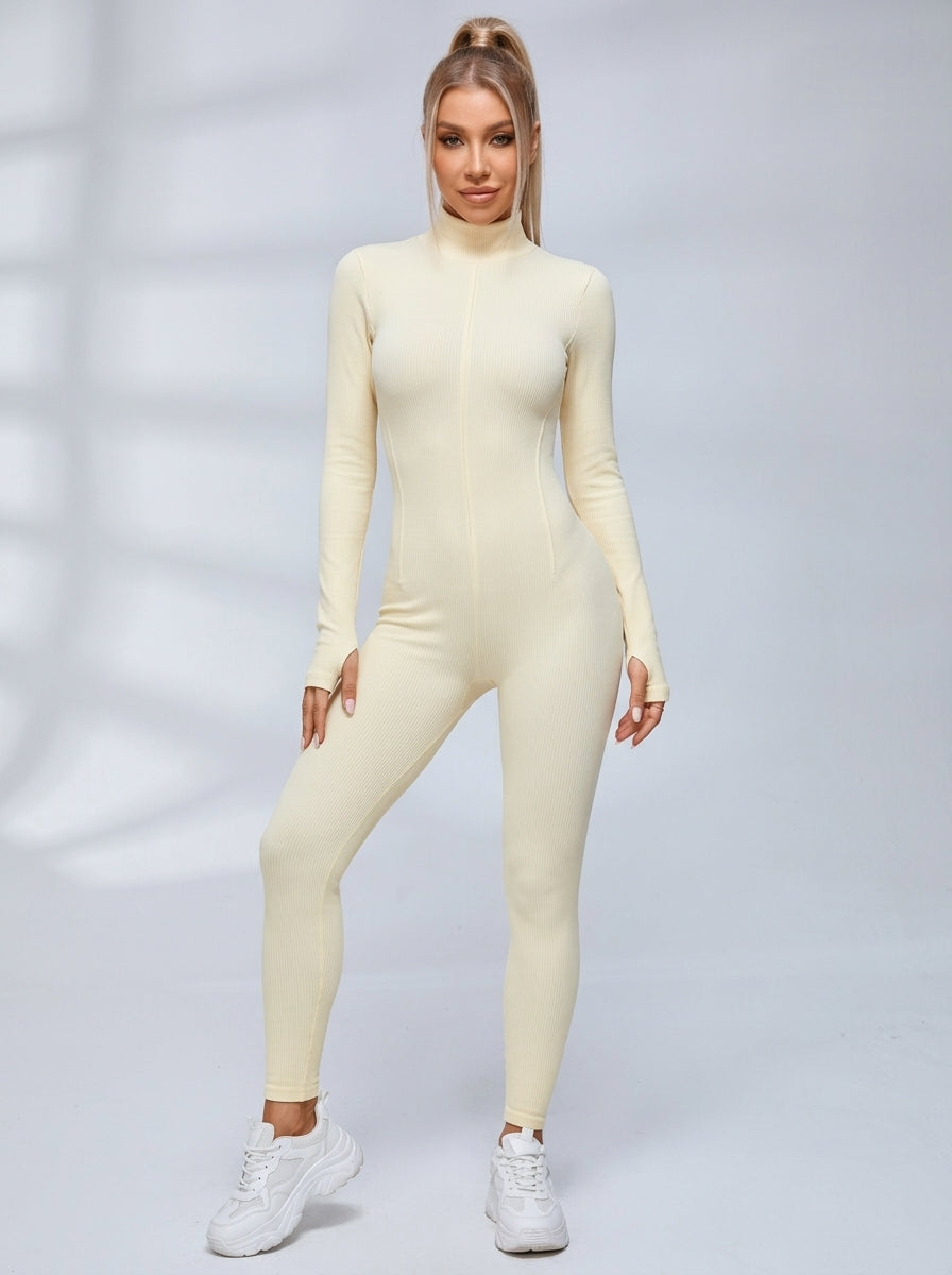 Sexy Jumpsuit mit Reißverschlussnaht
