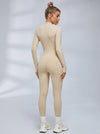Sexy Zipper Fleece Jumpsuit