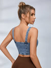 Denim Button Tank