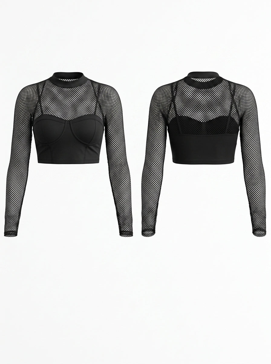 Unique Fishnet Long Sleeves