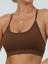 U Collar Hollow Out Beautify Back Sports Bras