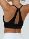 U Collar Hollow Out Beautify Back Sports Bras