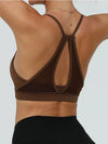 U Collar Hollow Out Beautify Back Sports Bras