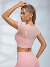Sexy Sheer Mesh Bow-knot Short Sleeves