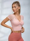 Sexy Sheer Mesh Bow-knot Short Sleeves