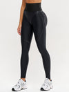 ❤ZASUWA Female Fly-eye PU Hip-lift Leggings