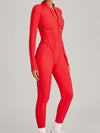 ZASUWA Female Sexy Zipper Stitch Performance Jumpsuit