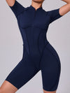ZASUWA Female Sexy Backless Zipper Scrunch Bum Jumpsuit