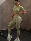 ZASUWA Female Ribbed Scrunch Bum High-waisted Tracksuit
