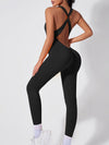 ZASUWA Female Cross Back Scrunch Bum Jumpsuit