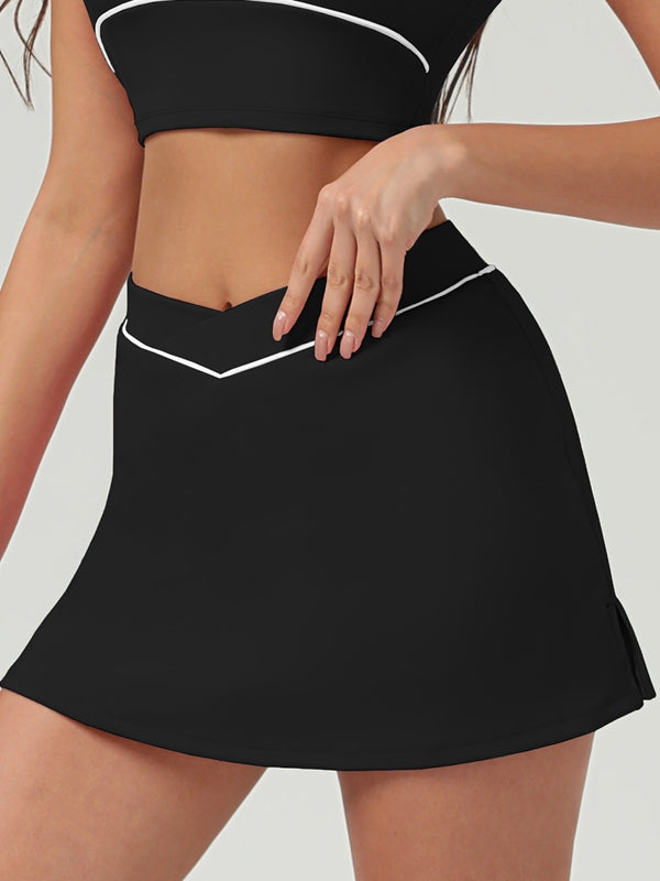 Stripes Cropped Short Sleeves