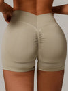 ZASUWA Female Sexy Deep V Back Scrunch Bum Shorts