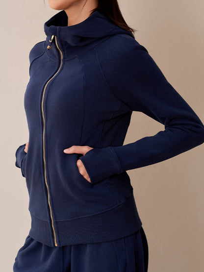 Pocket Zipper With Hat Jacket