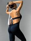 ZASUWA Female Backless Halter Deep V Back Jumpsuit