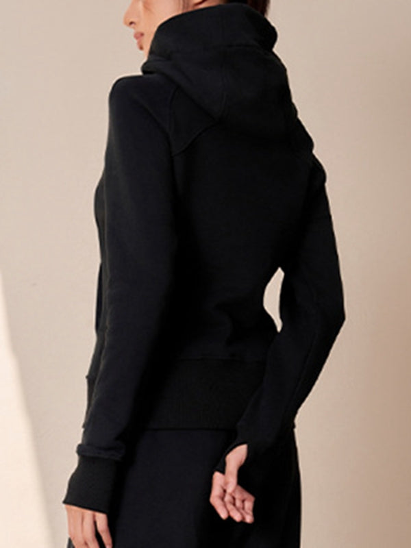 Pocket Zipper With Hat Jacket