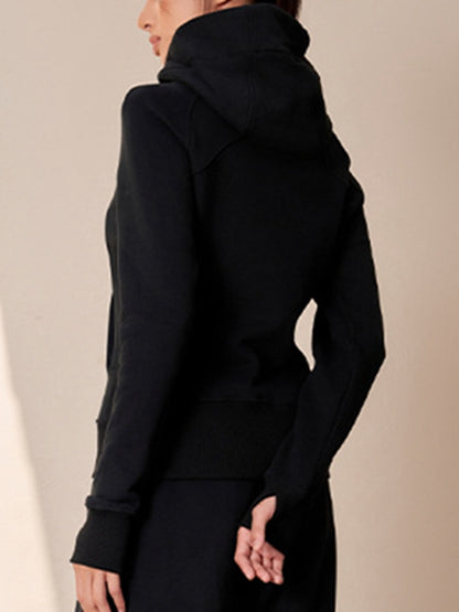Pocket Zipper With Hat Jacket