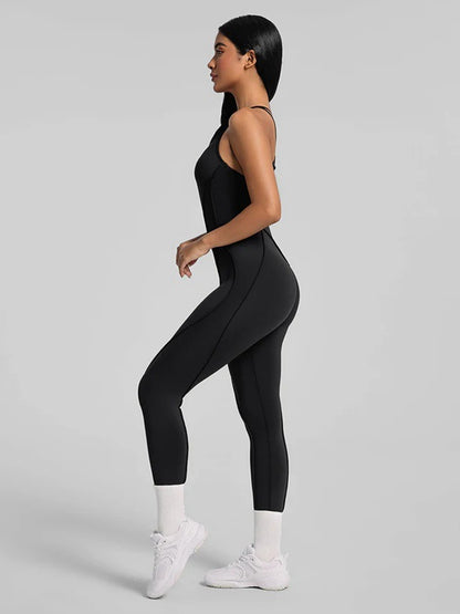 Sexy Cross Backless Stitch Performance Jumpsuit