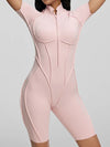 ZASUWA Female Sexy Backless Zipper Scrunch Bum Jumpsuit