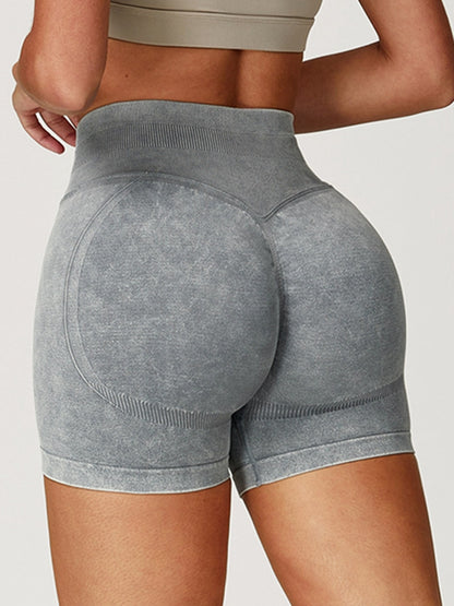 Denim Scrunch Bum High-rise Shorts