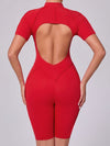 ZASUWA Female Sexy Backless Zipper Scrunch Bum Jumpsuit