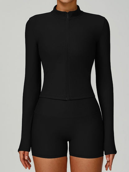 Ribbed 3-Pieces Short Traksuit