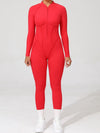 ZASUWA Female Sexy Backless Zipper Scrunch Bum Jumpsuit