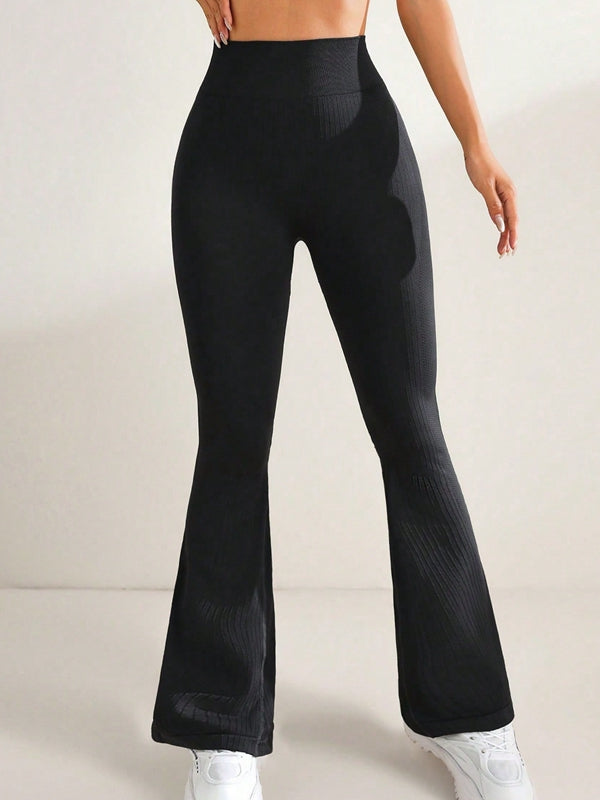 Ribbed Flare Leggings